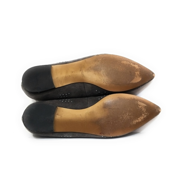 ELLEN TRACY Maddy Suede Studded Flats Size 8.5 - Picture 10 of 11